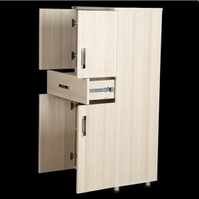 Resim Çok Amaçlı Dolap 130 Cm Hard Parlak Carden Suntalem 4Raf 1Çekmece 