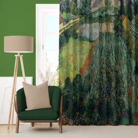 Resim Gelincikli Tarla Perde 