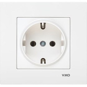 Resim Viko Karre Sıva Altı Beyaz Topraklı Priz 12 Adet N11159 