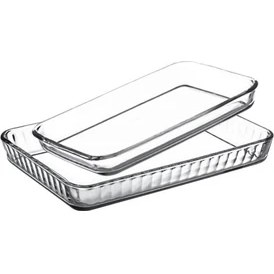 Resim Paşabahçe Borcam 2'Li Dikdörtgen Tepsi 