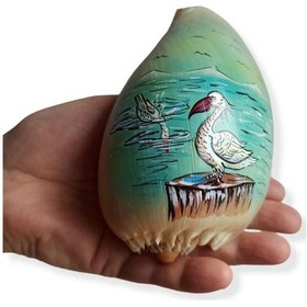 Resim Yağlı Boya Resimli Deniz Kabuğu YB7 