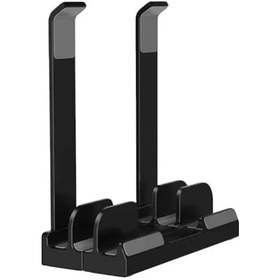 Resim Dikey Ve Eğimli 3 Slotlu Laptop Standı - Ergonomik Tasarım - 