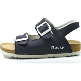 Resim Onlo Ayakkabı Rocky.120 Lacivert Cırtlı Erkek Çocuk Sandalet Lacivert 