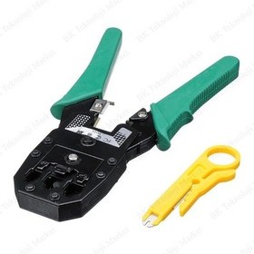 Resim Rj45-Rj11-Rj9 Kablo Sıkma Pensesi + Kablo Soyma Aracı 