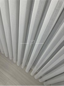 Resim Tül Perde Yeni Nesil Çelik Desen Gramajlı Etek Kurşun Sarımlı Ekru 