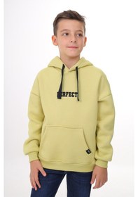 Resim Toontoy Kids Toontoy Erkek Çocuk Nakışlı Sweatshirt Açık Yeşil 