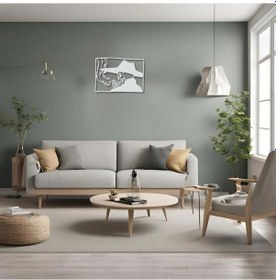 Resim Metal Dekor Sigaralı İskelet Skeleton With Cigarette Metal Duvar Tablosu Pop Art 