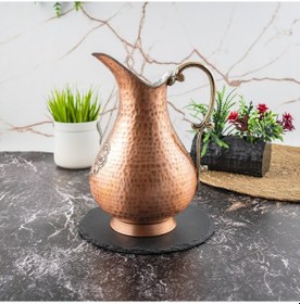 Resim Dmt Copper Gaziantep Bakır El İşlemeli Otantik Sürahi 