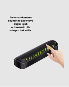 Resim Genel Markalar Fosforlu Araç İçi Park Kartı Numaratörü - Lisinya 