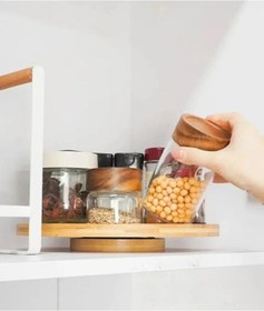 Resim Busstier Bambu 360 Dönen Lüx Servis Ve Sunum Tabağı 30 Cm Pizza Ve Meze Tabağı Bambu 