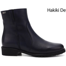 Resim Gönderi(R) Gönderi R Lacivert Antik Fermuarlı Kauçuk Taban Hakiki Deri Bot Lacivert 
