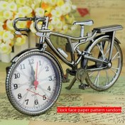 Resim Vintage Bisiklet Modeli Alarm Saati – Yaratıcı Yatak Yanı & Masaüstü Dekoru, 12 Kolay Okunur Arap Rakamları, ABS Plastik, Bla, 22*13cm (Pil Dahil Değil), Ev Dekor Parçası | Kaprisli Dekor | Detaylı İşçilik, Sevimli Alarm Saati 