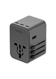 Resim Energea Travelworld Universal Gan45 1 Adet 45w Type C 2 Adet 15w Type C Ve 2 Adet 12w Usb Çıkışlı Pd Hızlı Şarj Aleti - Siyah 