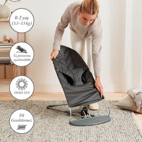 Resim BabyBjörn Bliss Ana Kucağı Petal Woven Anthracite 