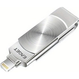 Resim Wangxi Eaget 256 Gb Çift Arayüzlü Usb 3.2 Flash Bellek İpdone Uyumlu İpad Uyumlu Mac Pc Yüksek Hızlı Veri Transfer Siyah Gümüş Yeşil 