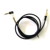 Resim Electroon 3 5Mm Stereo Gold Jaklı Siyah Silikon Aux Kablo 1Metre 