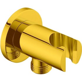 Resim Fause Ankastre Askılı Duş Çıkış Dirseği Oval Altın KDC102-G 