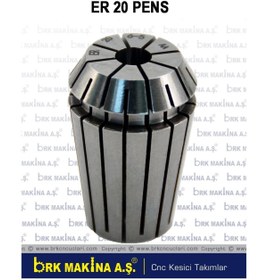 Resim BRK MAKİNA Er20 6 Mm Pens Cnc Makina Karbür Freze Tutucu 