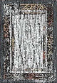 Resim Rovigo Dijital Baskı Yıkanabilir Kaymaz Taban Salon Halısı Ve Yolluk RVG0973-FNL222, Siyah, 80 x 150 