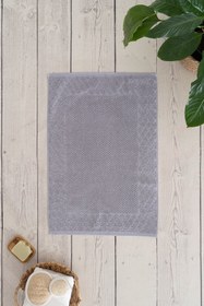 Resim Alana | %100 Pamuk Pirinç Örgü Ayak Havlusu - Gri 