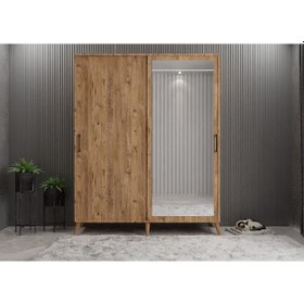 Resim İmaj Sürgülü Portmanto Vestiyer Çam - Montaj Dahil 140 Cm 