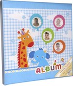 Resim Rabsev 20 Yaprak (40 Sayfa) Yapıştırmalı Kutulu Lüks Bebek Fotoğraf Albümü RS12BSA-M 