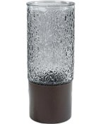 Resim Suntek Doğal Ahşap Çiçek Vazosu - Yaratıcı Masa Dekorasyonu Gri 