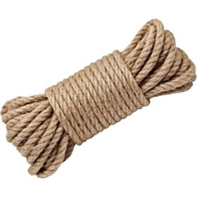 Resim Doğal Kendir Jut Urgan Halat Ip Dekoratif (8 Mm.) 5 Metre 