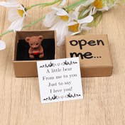 Resim 1 adet Büyülü Ayı 'Beni Açın' Sürpriz Hediye Kutusu Seti - Doğum Günleri, Yıldönümleri, Sevgililer Günü, Düğünler ve Çiftler için Kalbime Sığan Hediye | Sevgi Kartı, Kağıt Malzeme, Karikatür Desen, İngilizce Dil, Hediye Sunumu | Şirin Tasarım | Kağıt El Sanatları, Ayı Ev Dekoru 