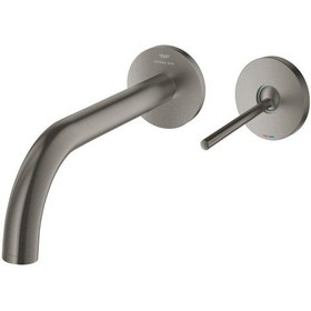Resim Grohe Atrio Br.hard Graphite 29406AL0 İki Delikli Duvardan Lavabo Bataryası Nikel 
