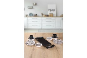 Resim Keramika Black And White Tetra 2 Kişilik 11 Parça Kahvaltı Takımı 
