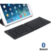 Resim Duhaline Samsung Galaxy Tab A 8 SM-T290 / T297 Uyumlu Bluetooth Mini Katlanır Kablosuz Şarjlı Klavye 