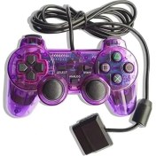 Resim Papajack Mor Kablolu Denetleyici Gamepad Sony Ps2 Playstation2 Çift Şok Konsolu Video Oyunu Joystick Gamepad Uzun Kablo Joypad Dropship (Yurt Dışından) 