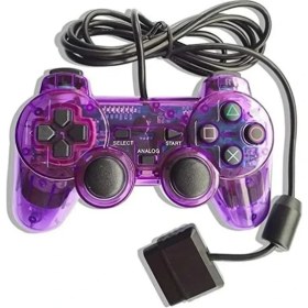 Resim Papajack Mor Kablolu Denetleyici Gamepad Sony Ps2 Playstation2 Çift Şok Konsolu Video Oyunu Joystick Gamepad Uzun Kablo Joypad Dropship (Yurt Dışından) 