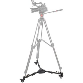Resim Ayex Va-50 Tripod Taşıma Arabası Alüminyum Dolly, 18 Kg Taşıma Kapasiteli, 360 Dönen Tekerlekli Stand Siyah 