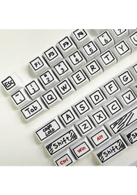 Resim Graffiti Temalı Mekanik Klavye Tuş Takımı 125 Parça 