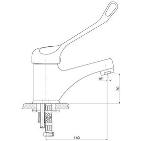 Resim Gpd Doktor Bedensel Engelli Lavabo Bataryası MLB45 