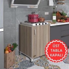 Resim Kenzlife ocak dolabı hoşseda crd 85*60*56 hazır mutfak klasik set üstü ocak için arkalıksız 