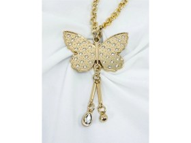 Resim Parlak Taşlı Salkım Kelebek Araba Dikiz Ayna Süsü, Altın Renkli Zincirli Yeni Araba Hediyesi 