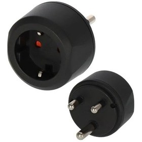 Resim Seyahat Fişi / Seyahat Adaptörü Güney Afrika Ve Hindistan Prizleri Ve Avrupa Prizleri İçin Seyahat Prizleri Renk: Siyah 