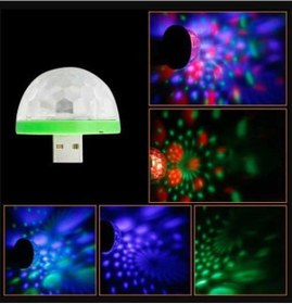 Resim 4w Usb Müzik Ritimli Ledli Sihirli Disko Topu Mikro Usb Otg Adaptörü 