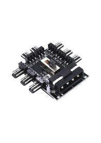 Resim Primex Px 4336 3 Pin Girişli 8 Port Fan Çoklayıcı Kart 