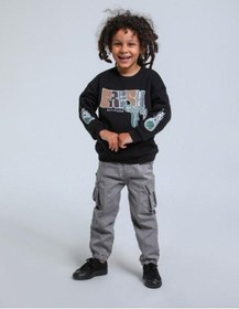 Resim Jack Lions Erkek Bebek Fresh Dokulu İnce Şardonlu 3 İplik Sweatshirt-14748 Siyah 