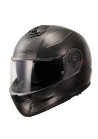 Resim Ls2 Strobe 2 Jeans Çene Açılır Motosiklet Kaskı Gri 