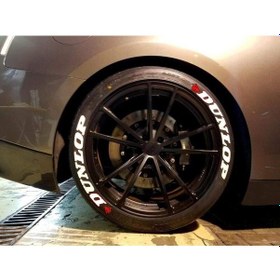 Resim Dunlop 3d Lastik Yazısı Kauçuk - Full İçerik Uygulama Aparatlı - A+ Dayanıklı Ürün 