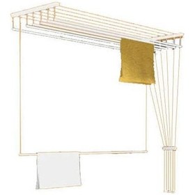 Resim Güneş Asansörlü Çamaşır Askısı Çamaşırlık 4 Çubuklu 100 CM Gri 