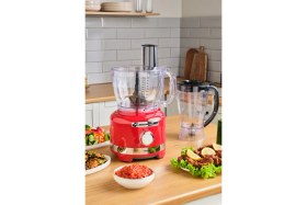 Resim Allians Multiblend Artisan Retro Mutfak Robotu 1000W Kırmızı 