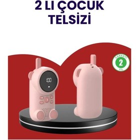 Resim Uzun Menzilli Bebek Telsizi Vox Modlu, Renkli Lcd Ekranlı - 