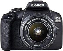 Resim Canon EOS 2000D Kit 18-55 mm IS II SLR Fotoğraf Makinesi 