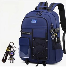 Resim Globalbloom Mavi Küçük Stil Sahibi Naylon Sırt Çantası Lise Öğrencileri İçin Hafif Ayarlanabilir Askılar Fermuarlı Makinede Yıkanabilir Bej Lacivert Siyah Beyaz Mavi 